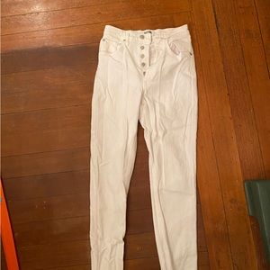 Agolde Women's High Rise Jeans - White